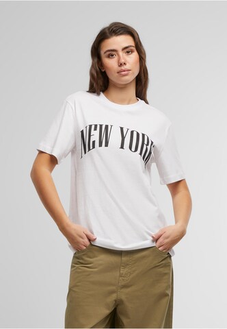 T-shirt Miss Tee en blanc : devant