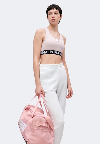 PUMA Tapered Παντελόνι φόρμας 'ESS No. 1' σε λευκό
