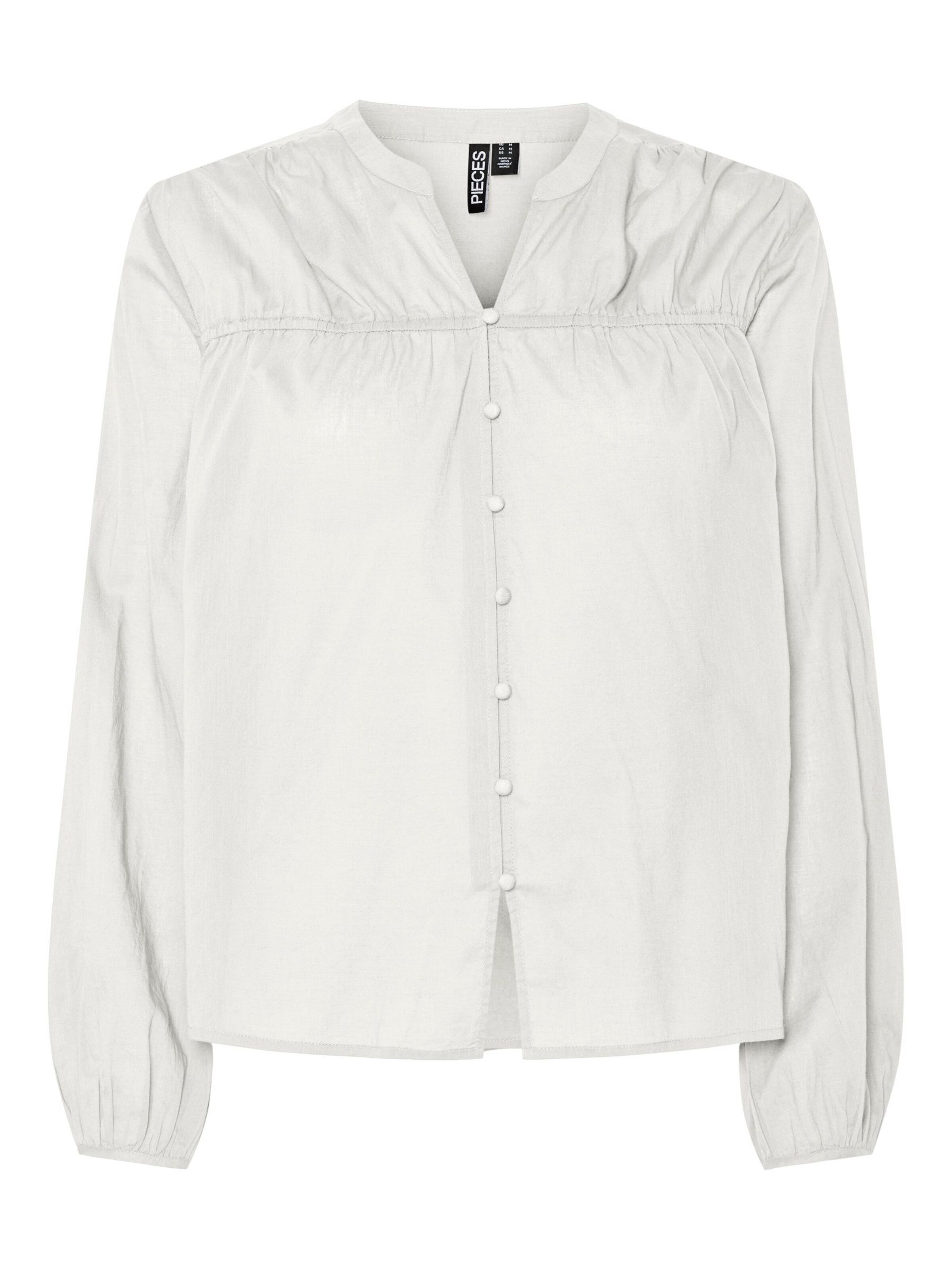 PIECES Bluse in Weiß: Vorderseite