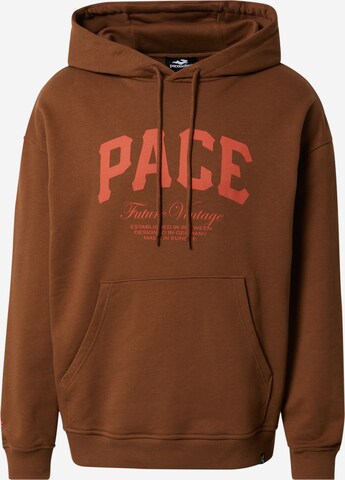 Pacemaker Sweatshirt 'Cem' in Brown: front