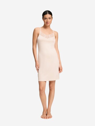 Hanro Negligé ' Azelia ' in Beige: voorkant