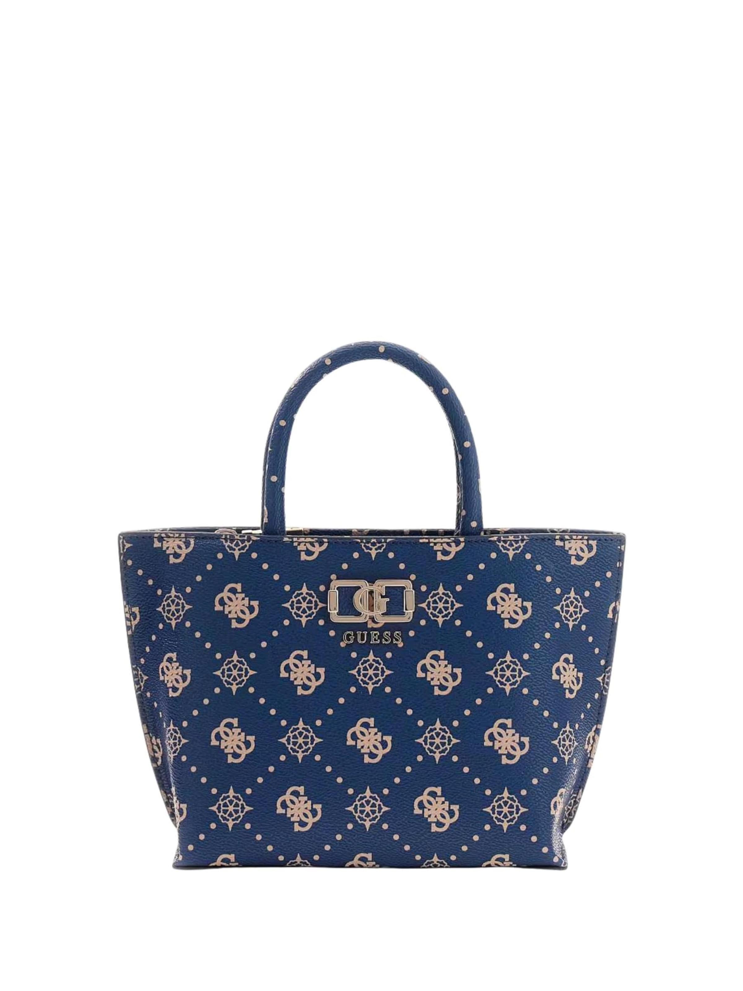 Borsa a tracolla 'Guess Sac Bandoulière Emelie Logo 2 Comp S Navy Logo GP992875' GUESS di colore blu, Visualizzazione prodotti