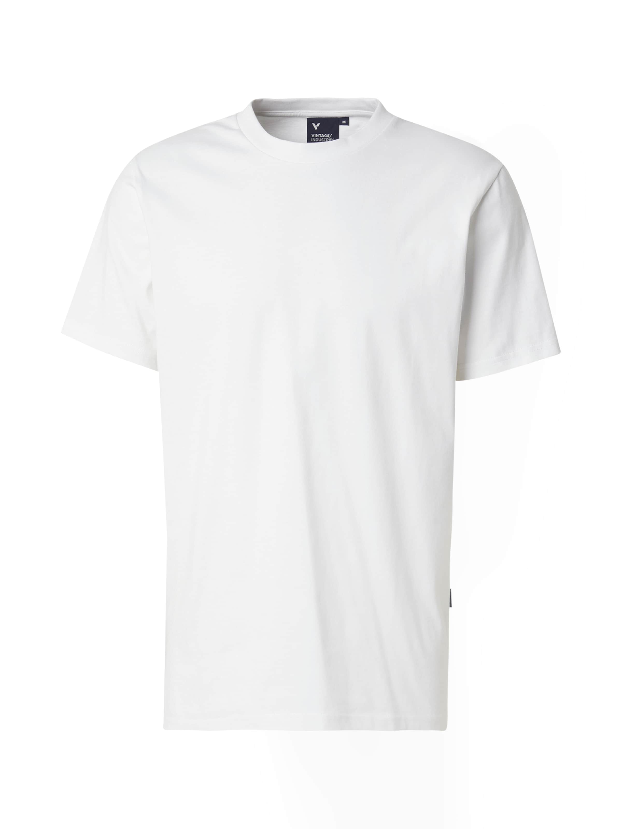 Vintage Industries Μπλουζάκι 'Devin' σε λευκό: μπροστά