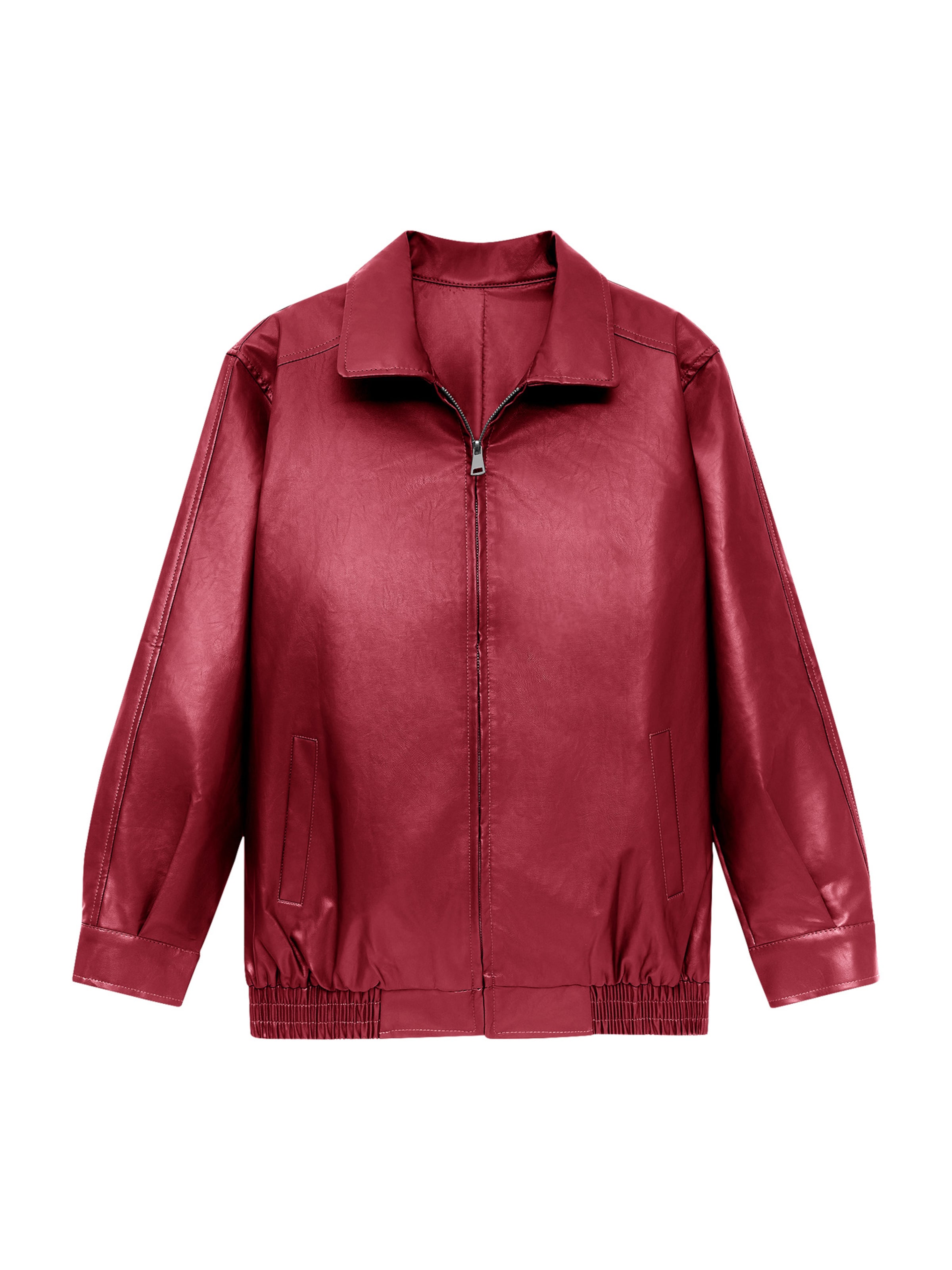 Imily Bela - Chaqueta de entretiempo en rojo: frente
