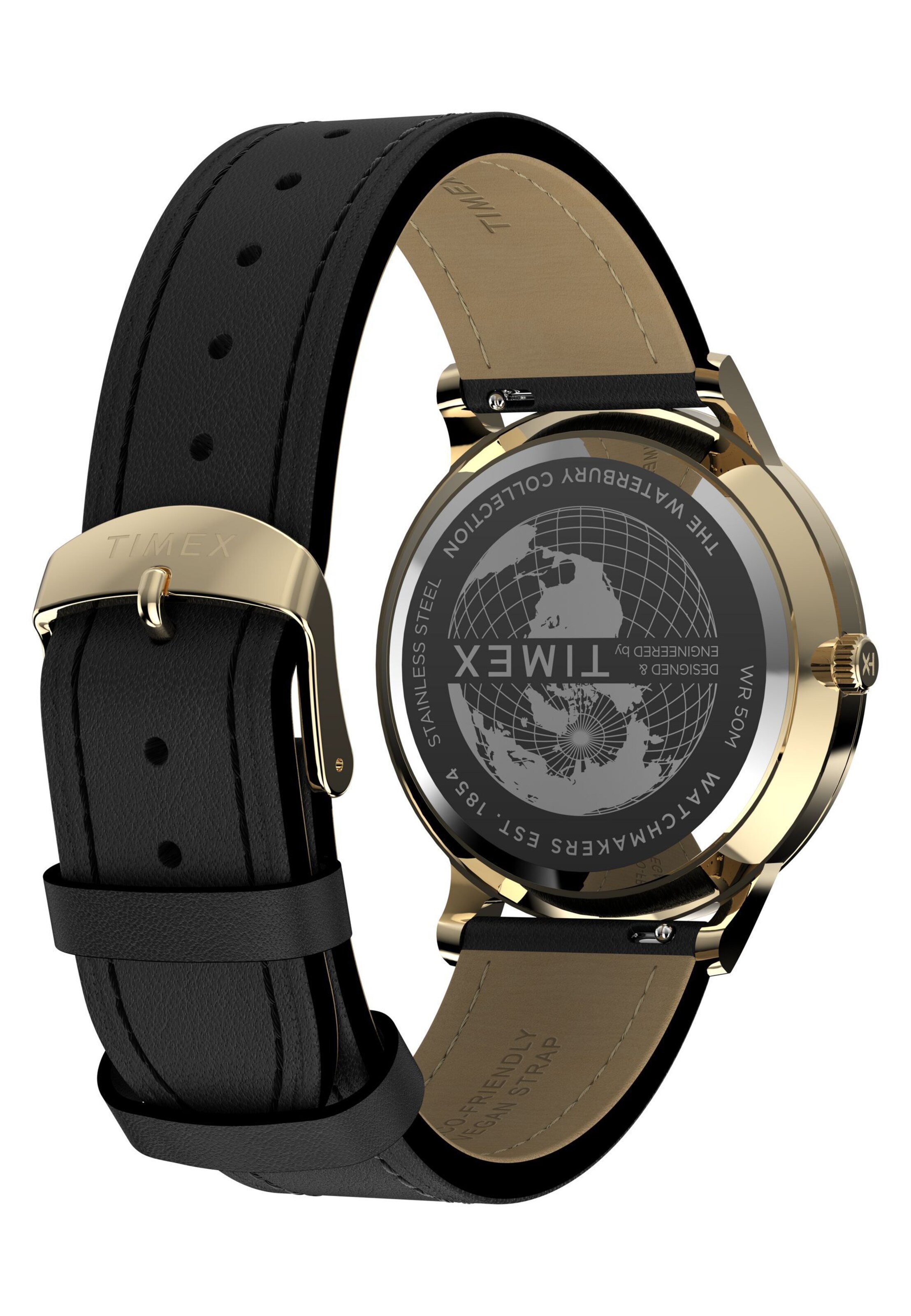 TIMEX Analoguhr in Schwarz