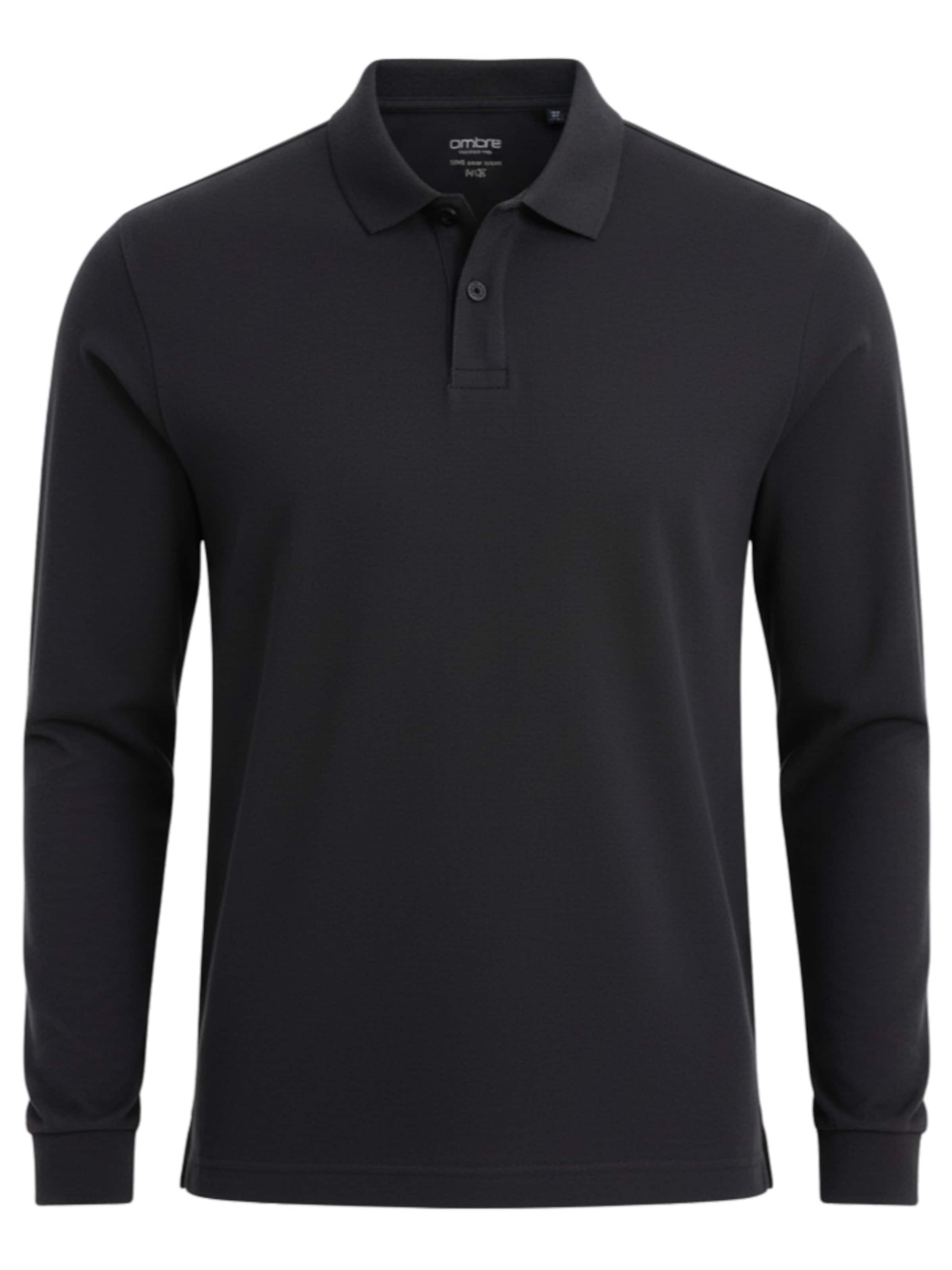 Ombre Shirt in Black: front