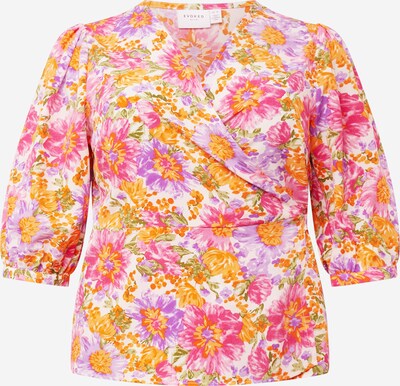 Bluză 'LINEA' EVOKED pe lila / portocaliu / roz / alb, Vizualizare produs