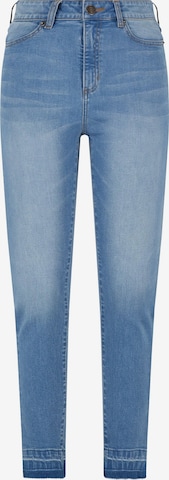 Urban Classics Slimfit Jeans in Blauw: voorkant