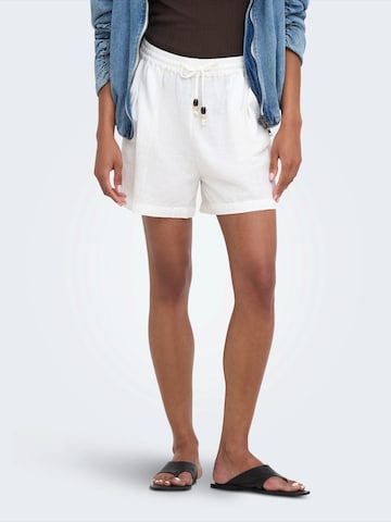 Regular Pantalon 'ONLSWAR THYRA' ONLY en blanc : devant