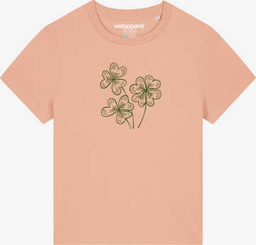 Watapparel Shirt 'Glücksklee' in Oranje: voorkant