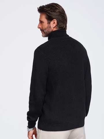 Ombre Sweater in Black: front