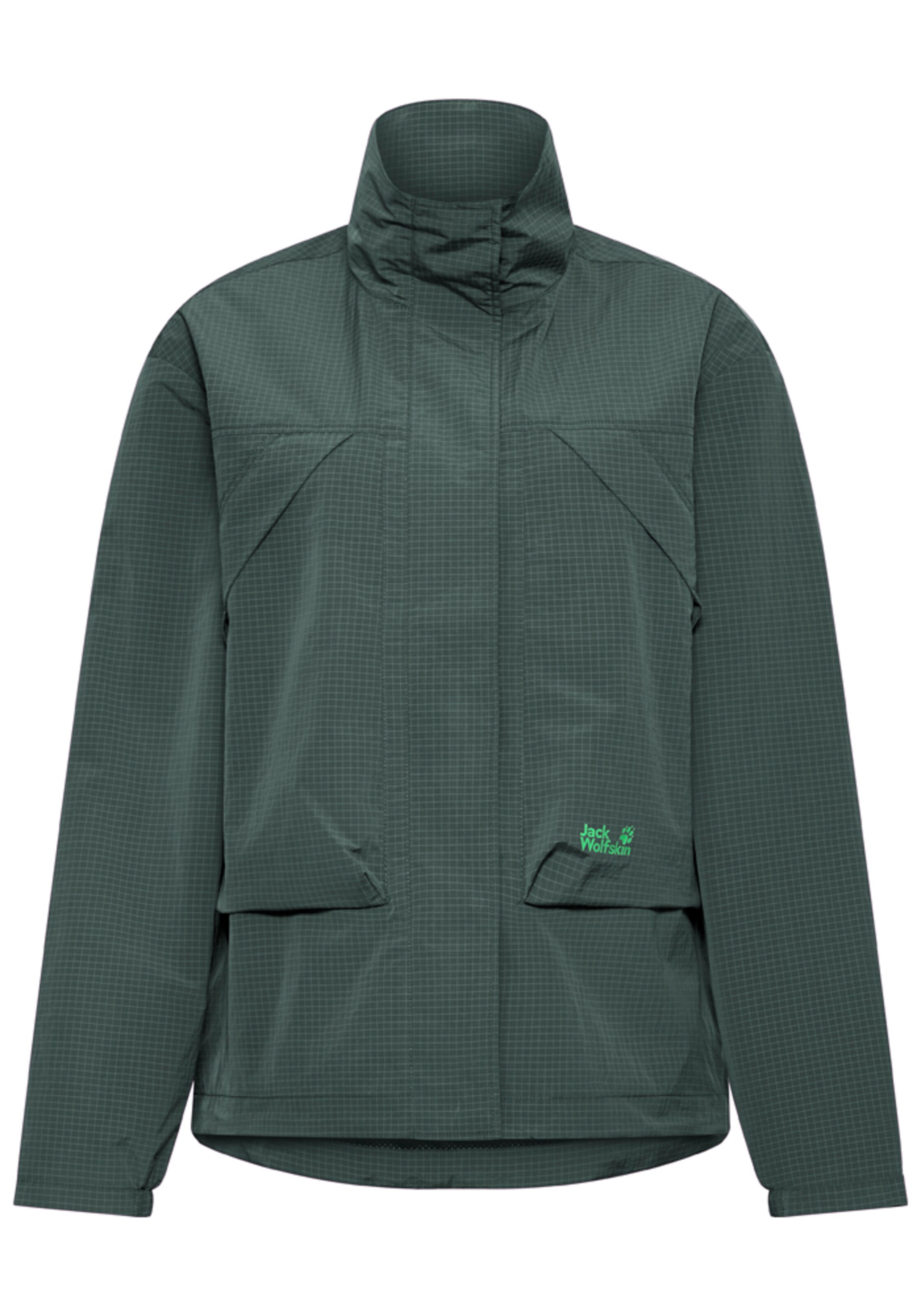 Veste outdoor 'FIND THE WILD' JACK WOLFSKIN en vert : devant
