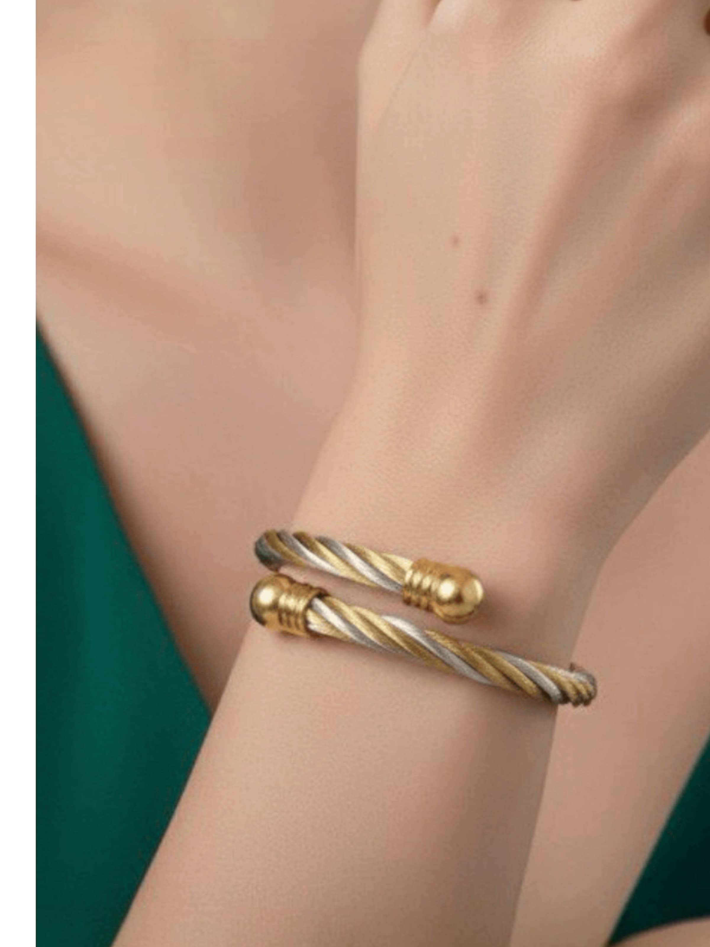 Braccialetto 'Palmira' di La Moda Me in oro