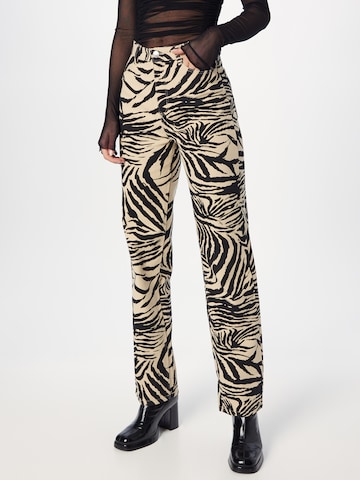 Regular Pantalon Monki en beige : devant