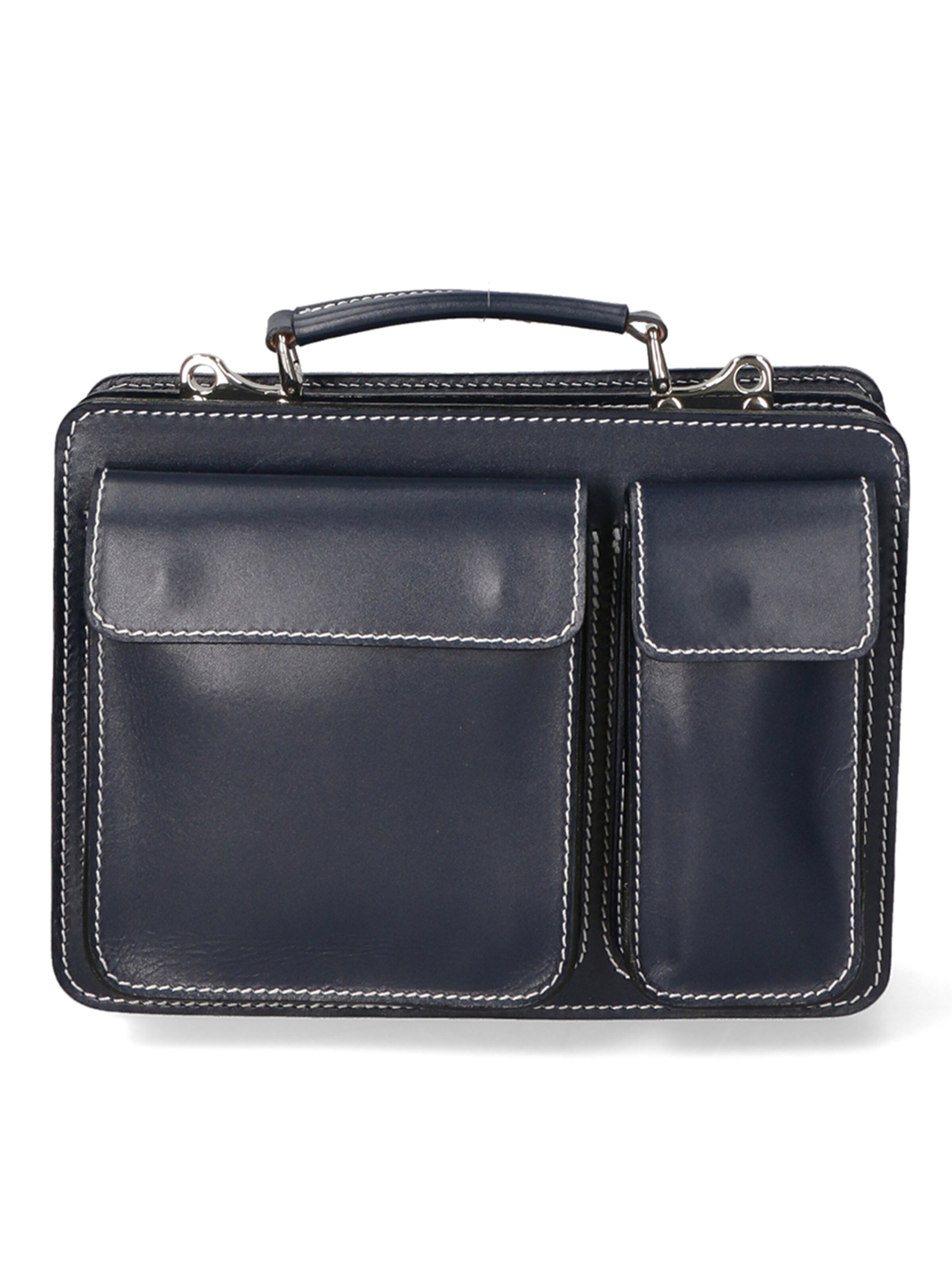 FELIPA Document Bag in Blue: front