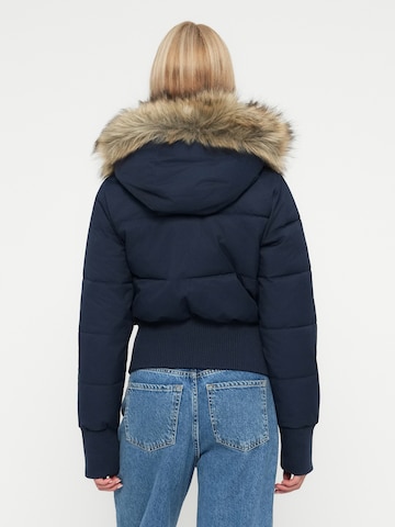 HOLLISTER Winter Jacket in Blue