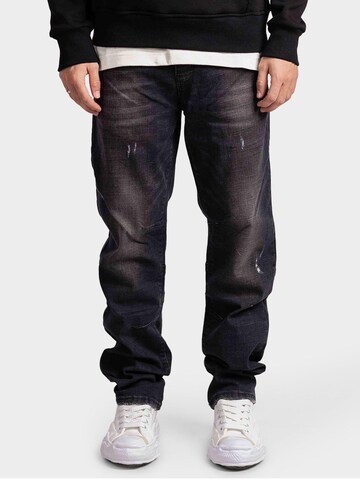 Richesse Regular Jeans 'BULLET BLACK BAGGY JEANS' in Grijs: voorkant