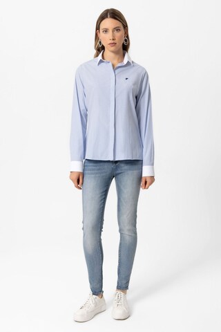 DENIM CULTURE Blouse 'OLIVIA' in Blue