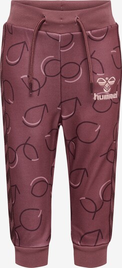 Hummel Broek 'PIL' in de kleur Bessen / Wit, Productweergave