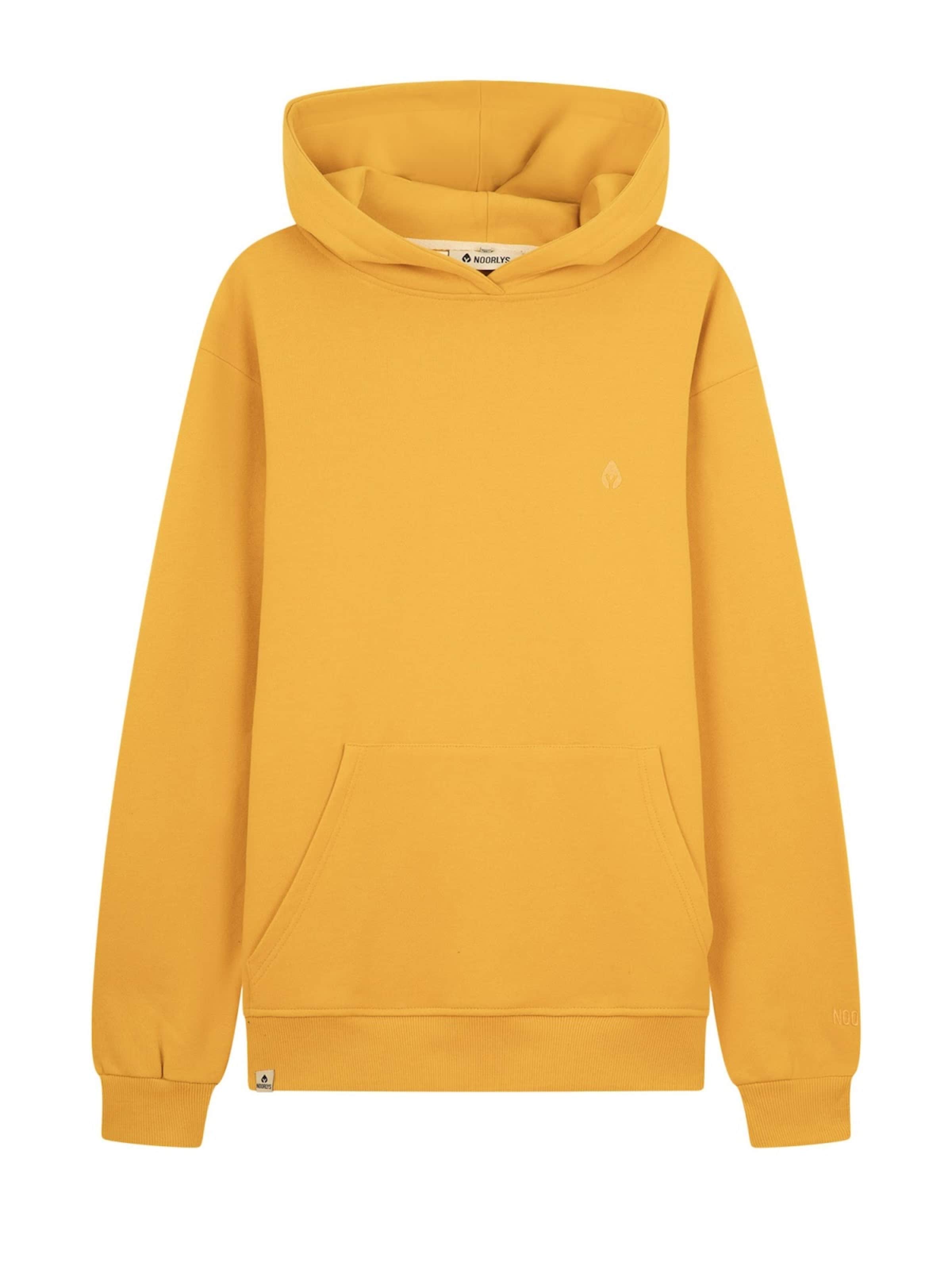 NOORLYS Sweatshirt 'MIKA' in Yellow: front