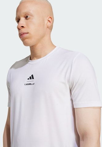 ADIDAS PERFORMANCE Performance shirt 'Les Mills' in White