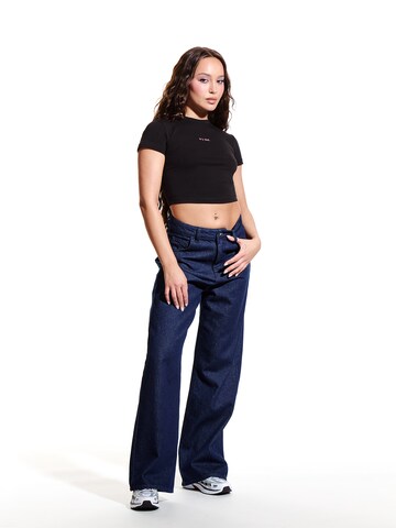 sry dad. co-created by ABOUT YOU Flared Jeans in Blauw: voorkant