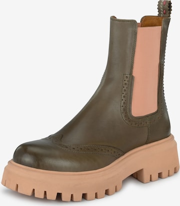 Crickit Chelsea boots 'LINDA' in Groen: voorkant