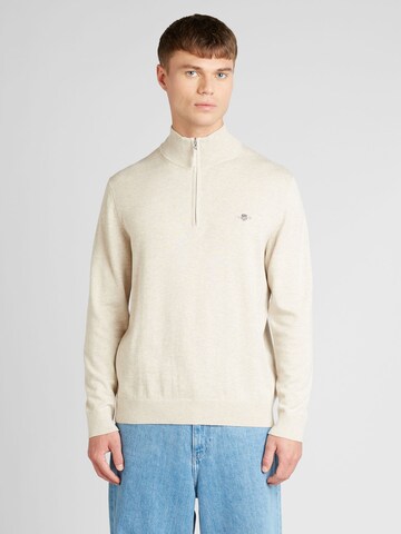 GANT Pullover 'CLASSIC' in Beige: predná strana