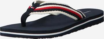 TOMMY HILFIGER Teenslipper 'Essential' in Blauw: voorkant