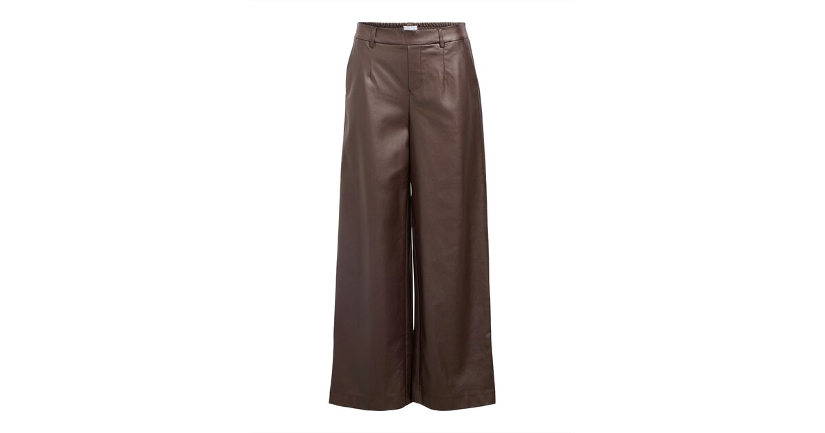 OBJMELBA LISA WIDE COATED PANT NOOS OBJMELBA LISA WIDE COATED PANT NOOS