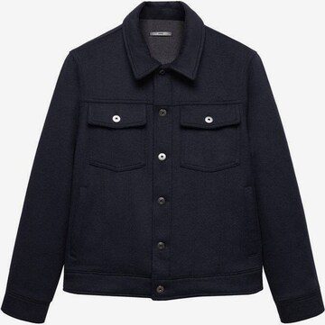 MANGO MAN Between-Season Jacket 'Brando' in Blue: front