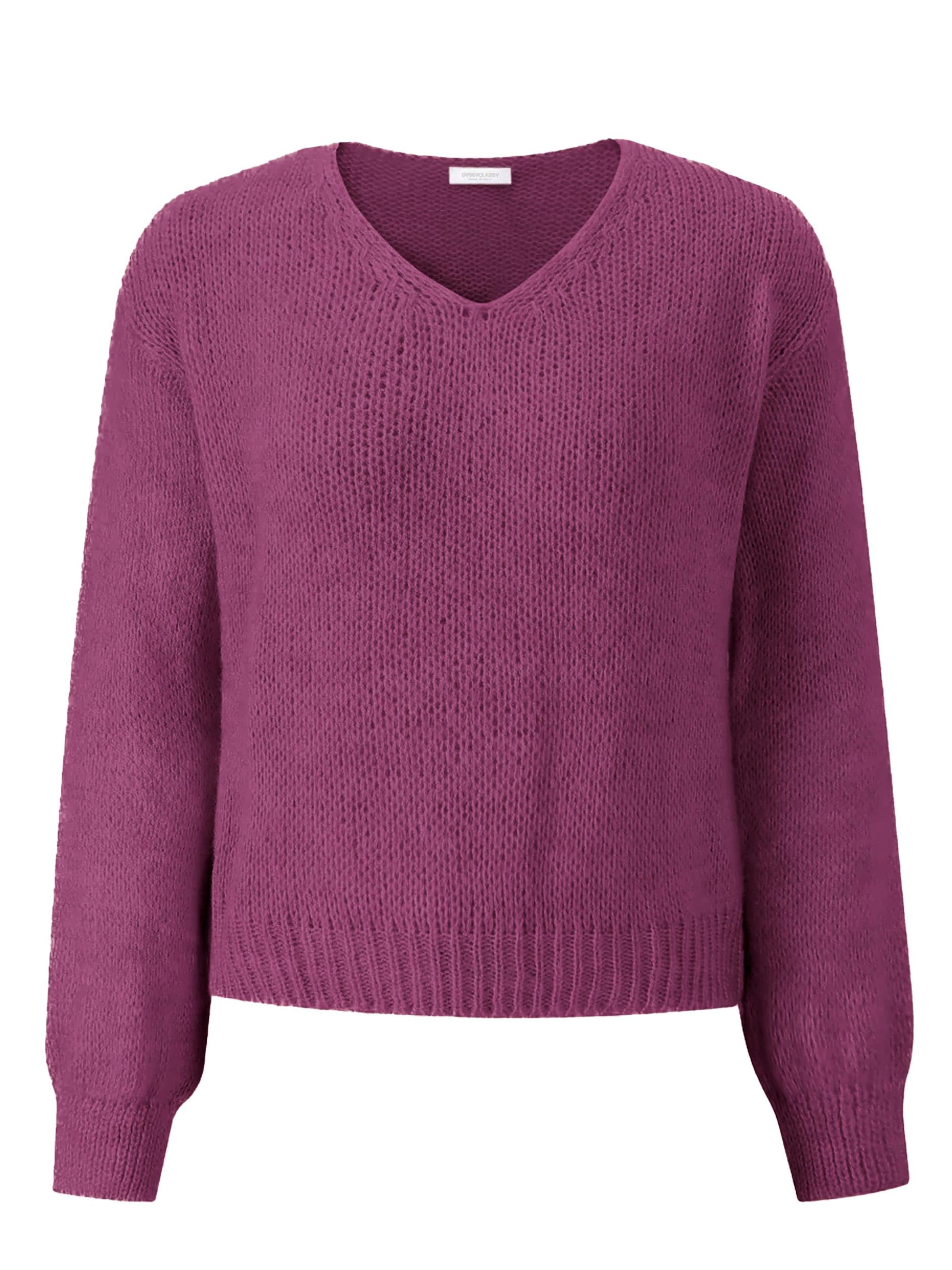 SASSYCLASSY Oversized Sweater in Purple: front