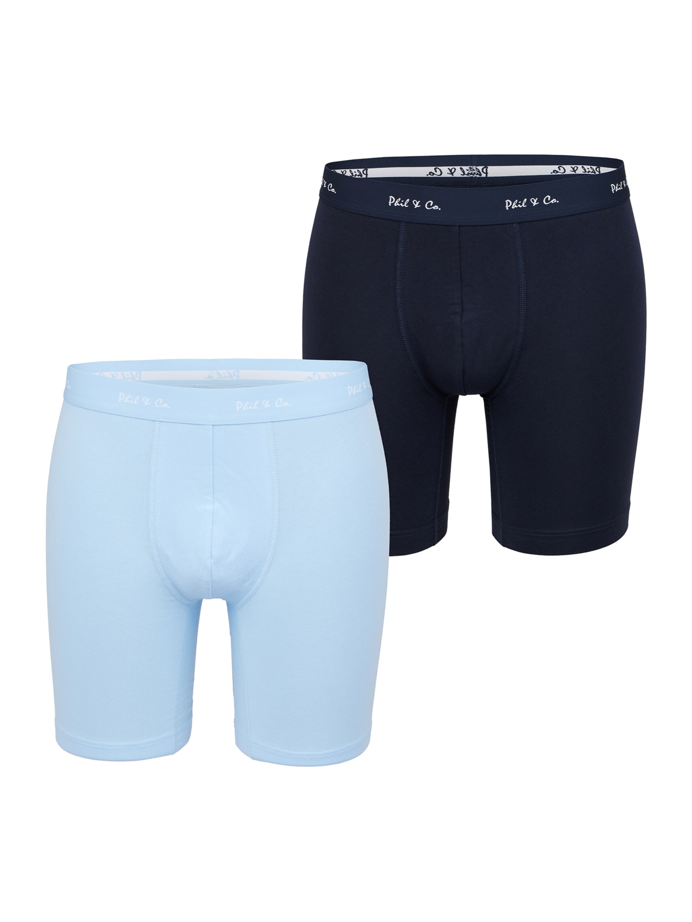 Boxers ' Long Boxer Briefs ' Phil & Co. Berlin en bleu : devant