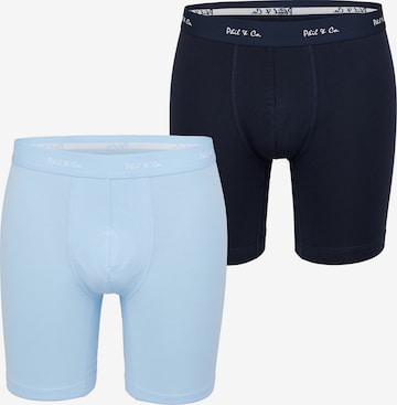 Phil & Co. Berlin Boxer shorts ' Long Boxer Briefs ' in Blue: front