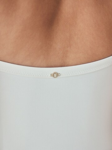 Next Bustier Shapingbadeanzug in Beige