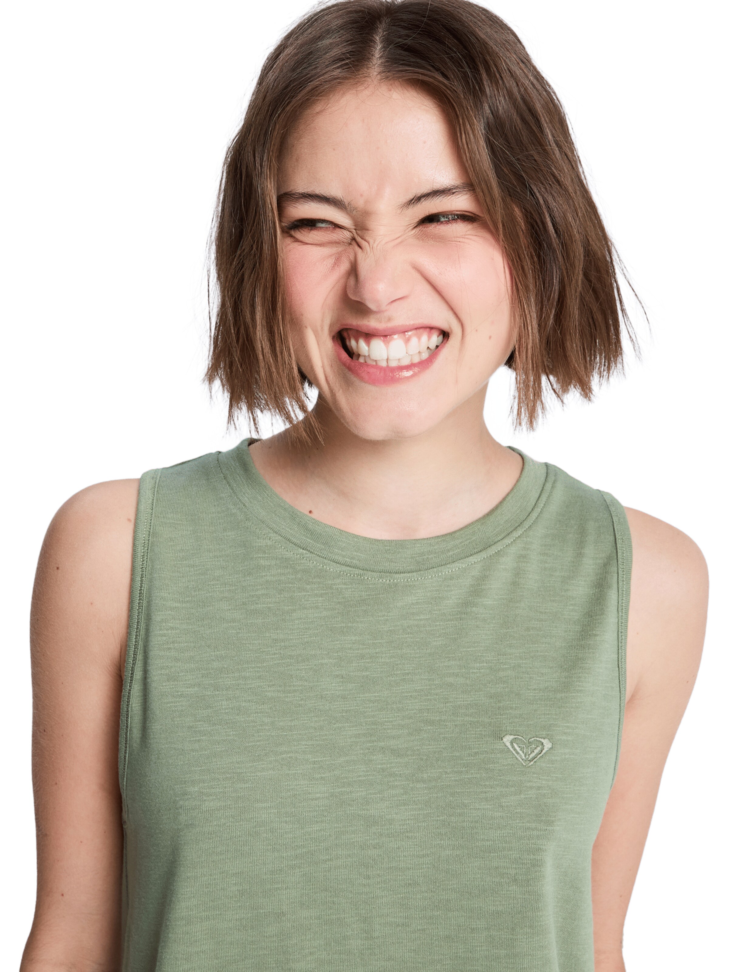 ROXY Top 'Better Days' in Green