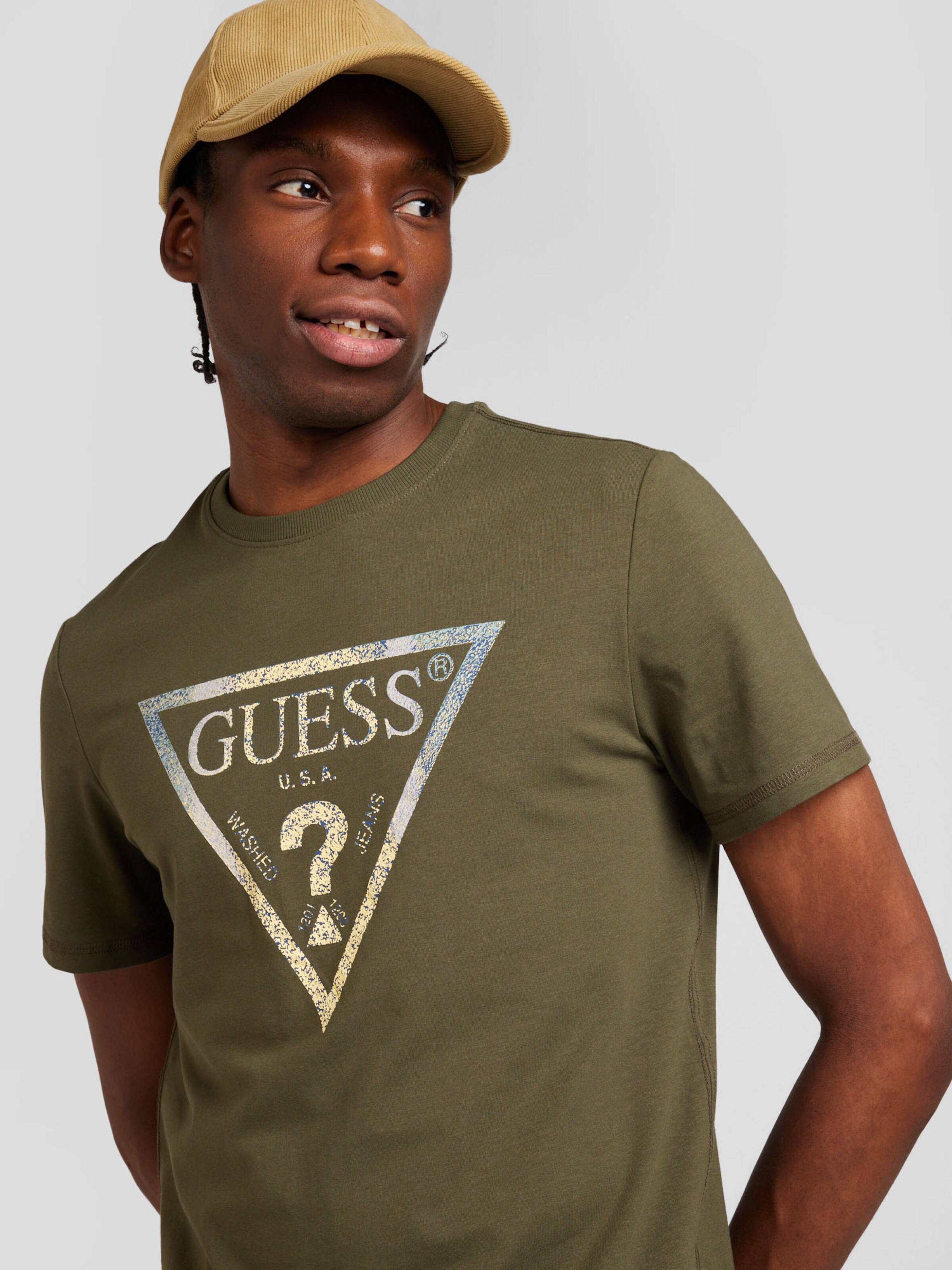 Brown guess shirt online