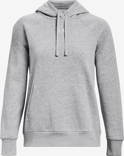 UNDER ARMOUR Sportief sweatshirt 'Rival' in de kleur Grijs gemêleerd / Wit, Productweergave