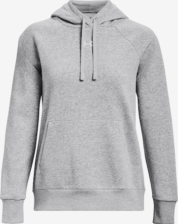 UNDER ARMOUR Sportief sweatshirt 'Rival' in Grijs: voorkant