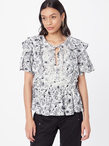 River Island Blouse in Zwart: voorkant