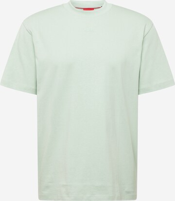 HUGO Μπλουζάκι 'Dapolino' σε πράσινο: μπροστά