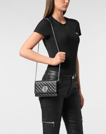 Philipp Plein Clutch in Zwart: voorkant