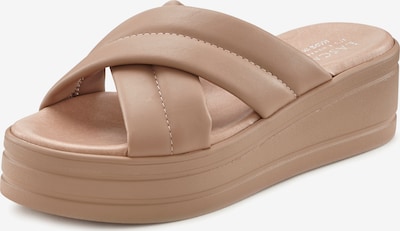 LASCANA Pantolette in beige, Produktansicht