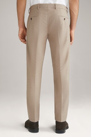 Coupe slim Pantalon à plis 'Blayr' JOOP! en beige