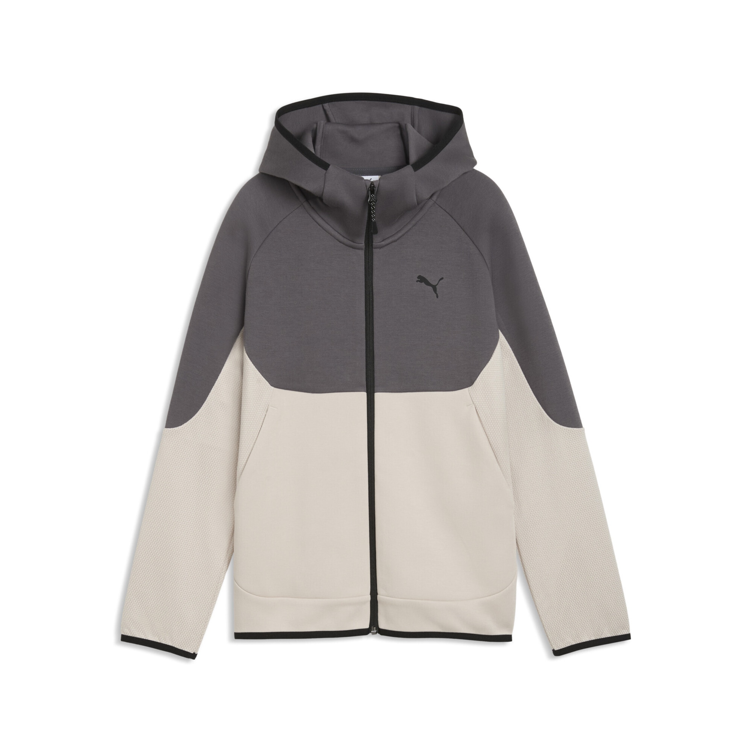 Sweat de sport PUMA en beige : devant
