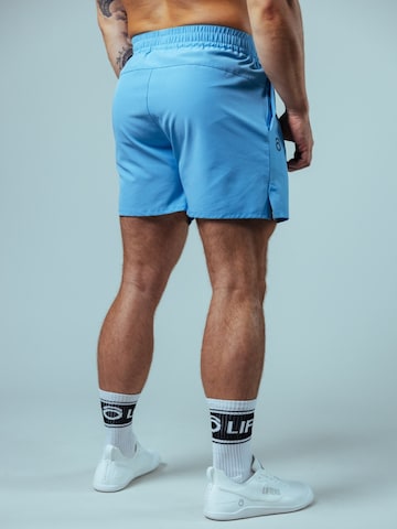 Lifters Slimfit Sporthose 'Raw Gym Shorts - Short Cut' in Blau
