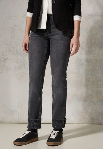 CECIL Regular Jeans in Black: front