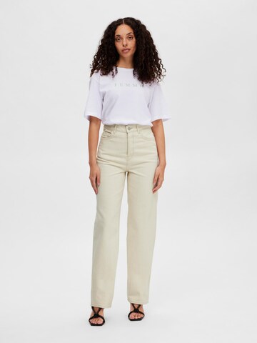 regular Jeans 'Celina' di SELECTED FEMME in beige