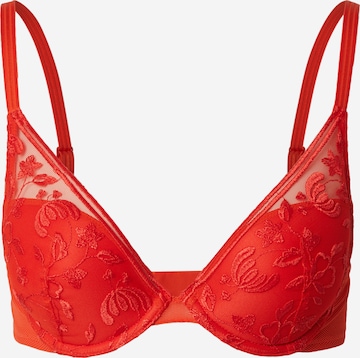 Chantelle T-Shirt Rintaliivi 'PHILTER' värissä punainen: etupuoli