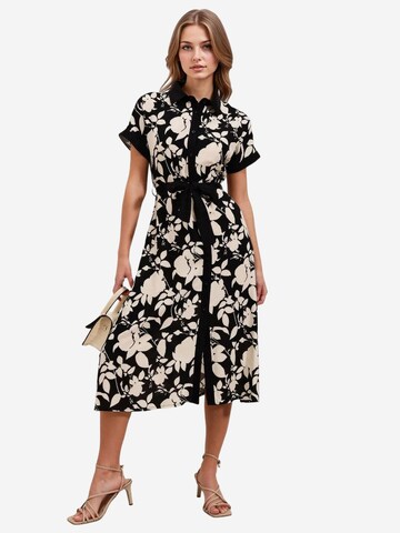 Bigdart Shirt Dress 'Midi' in Black: front